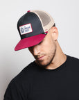 Latitude Wine / Navy Blue / Beige