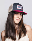 Latitude Wine / Navy Blue / Beige