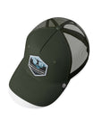 Gorra trucker deportiva unisex para hombre y mujer Born to Ultratrail Green