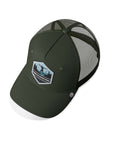 Gorra trucker deportiva unisex para hombre y mujer Born to Ultratrail Green