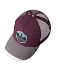 Gorra trucker deportiva unisex para hombre y mujer Born to Ultratrail Red / Grey