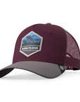 Gorra trucker deportiva unisex para hombre y mujer Born to Dive Red / Grey