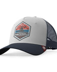 Gorra trucker deportiva unisex para hombre y mujer Born to Paddle White / Blue