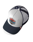 Gorra trucker deportiva unisex para hombre y mujer Born to Paddle White / Blue