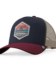 Gorra trucker deportiva unisex para hombre y mujer Born to Paddle Blue / Grey / Red