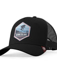 Gorra trucker deportiva unisex para hombre y mujer Born to Ski Navy Blue