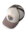 Gorra trucker deportiva unisex para hombre y mujer Born to Surf Brown / Grey