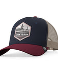 Gorra trucker deportiva unisex para hombre y mujer Born to Run Blue / Grey / Red