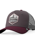 Gorra trucker deportiva unisex para hombre y mujer Born to Run Grey / Red