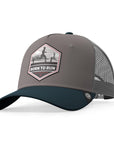 Gorra trucker deportiva unisex para hombre y mujer Born to Run Grey / Blue