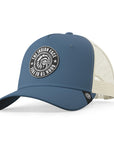 Gorra trucker deportiva unisex para hombre y mujer Born to Be Free Blue / White