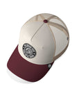 Gorra trucker deportiva unisex para hombre y mujer Born to Be Free Brown / Grey / Red