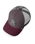 Gorra trucker deportiva unisex para hombre y mujer Born to Be Free Grey / Red