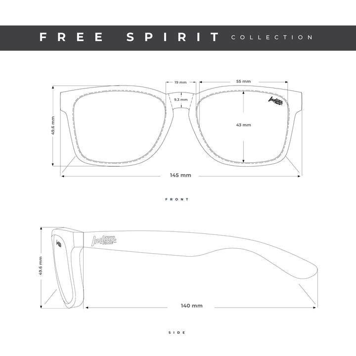 Gafas de Sol Polarizadas Free Spirit Camo Black 24 027 10 - Gafas de Sol Hombre - Gafas de Sol Mujer