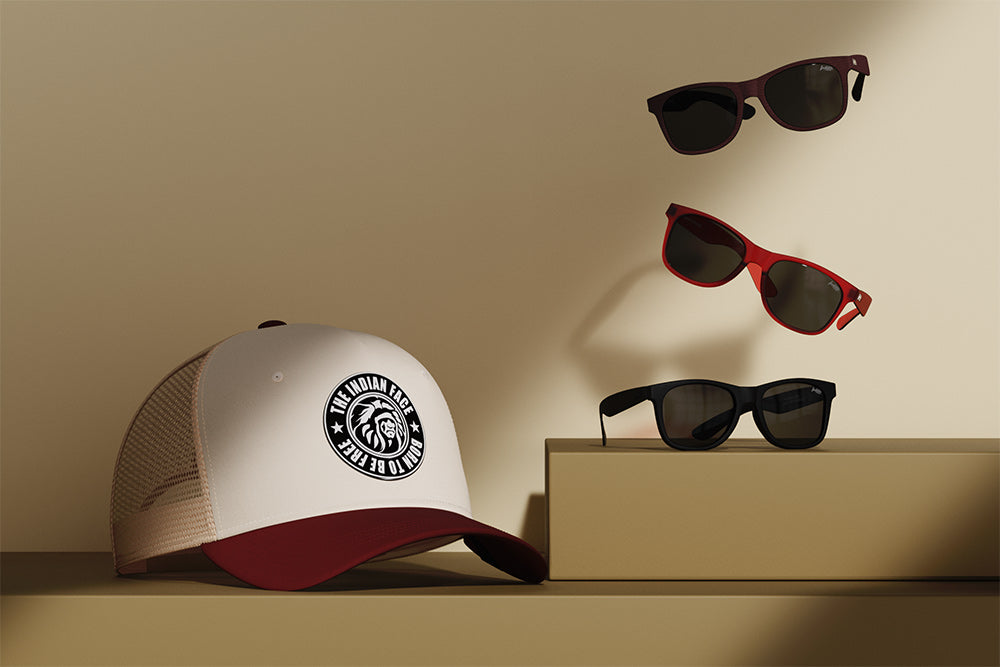 GAFAS ARRECIFE Y GORRAS BORN TO BE FREE THE INDIAN FACE