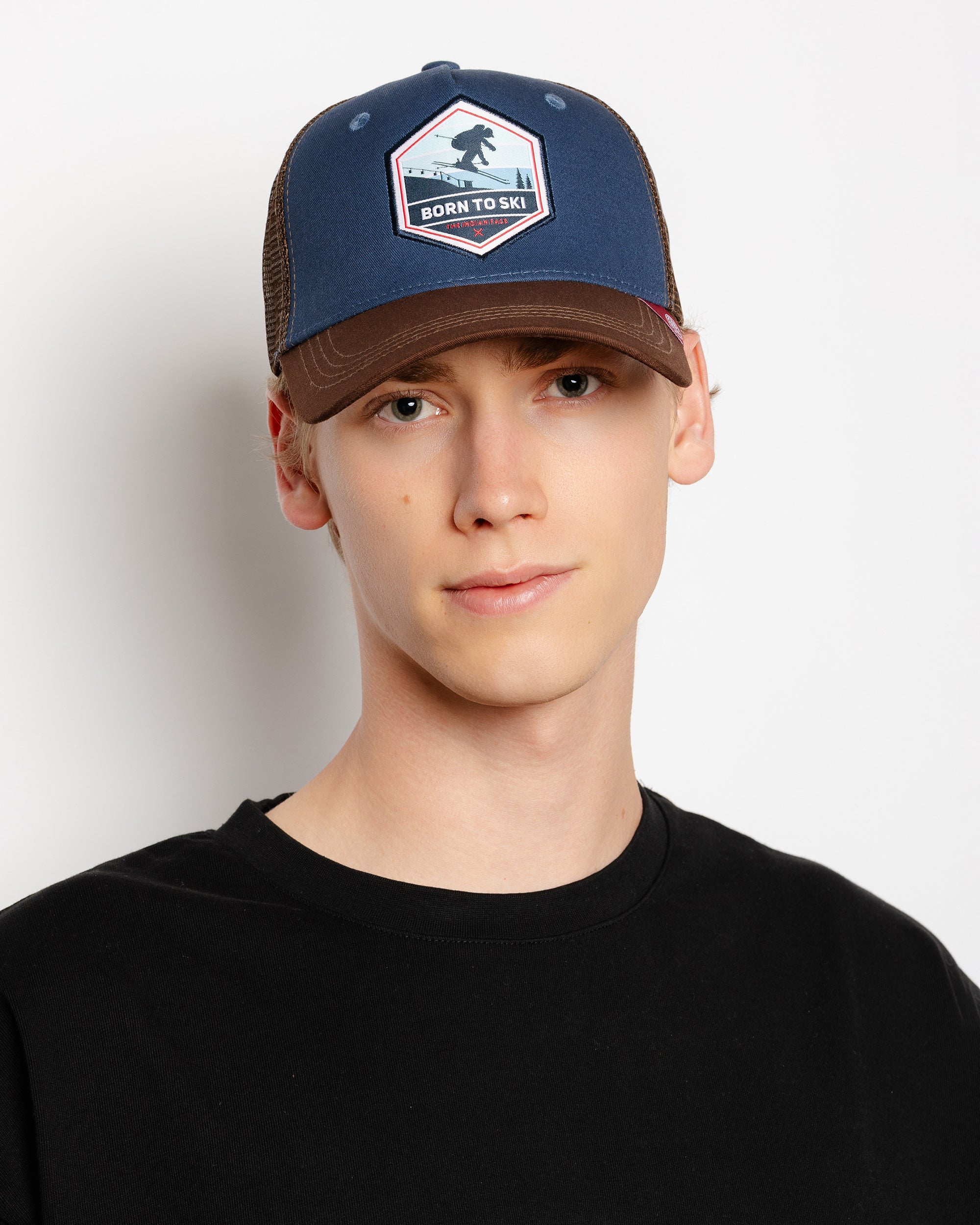 Born to Ski Blau / Braun