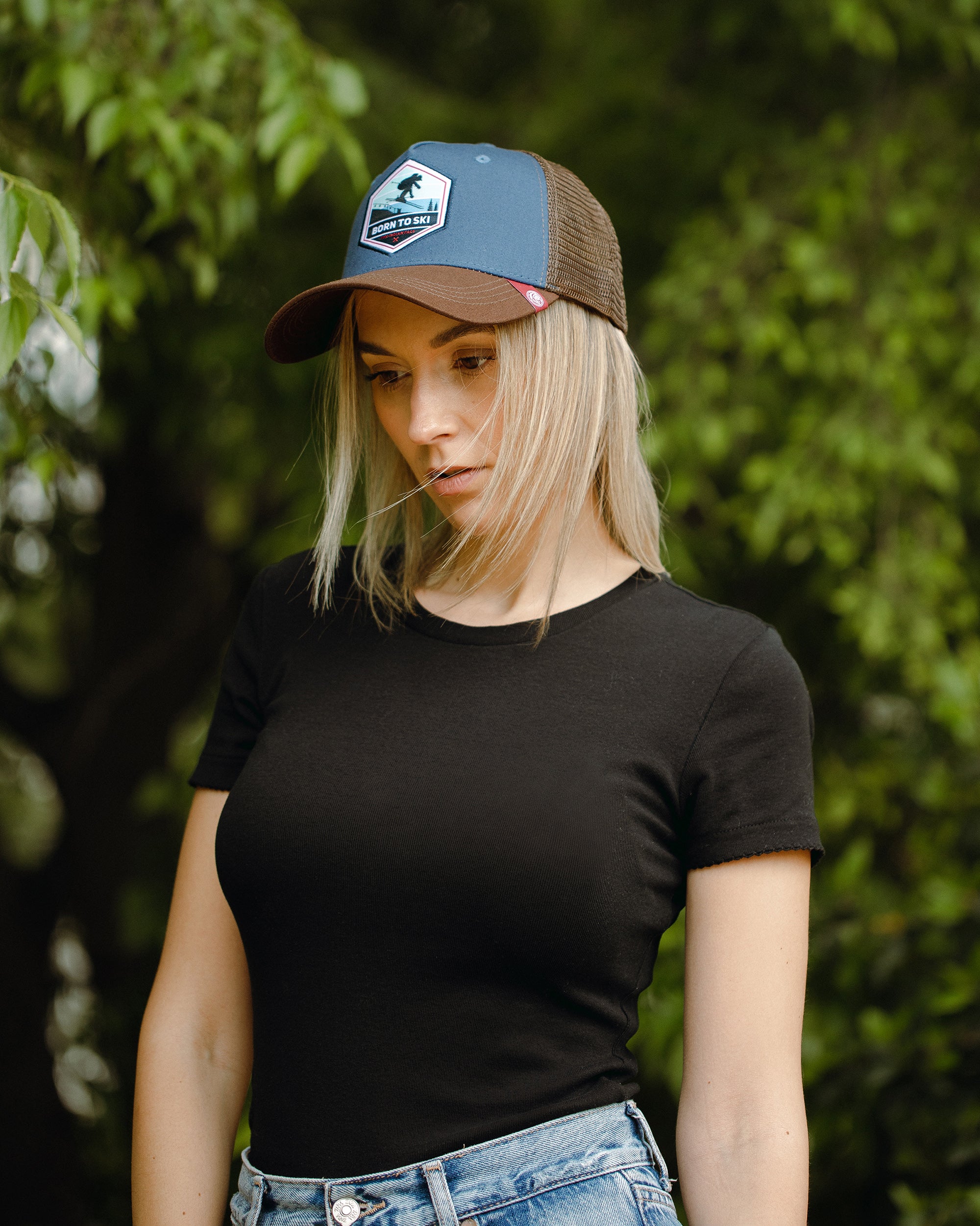 Born to Ski Blau / Braun