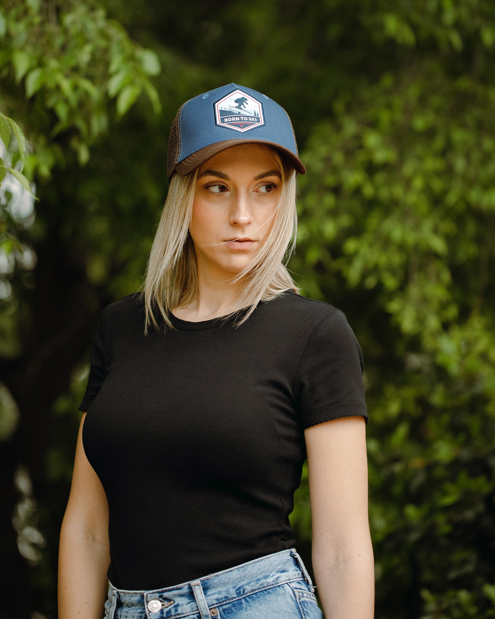 Born to Ski Blau / Braun