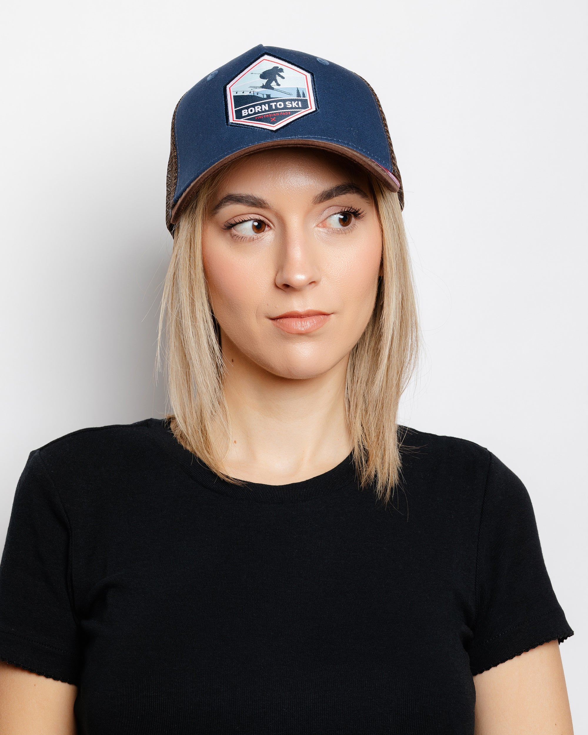 Born to Ski Blau / Braun