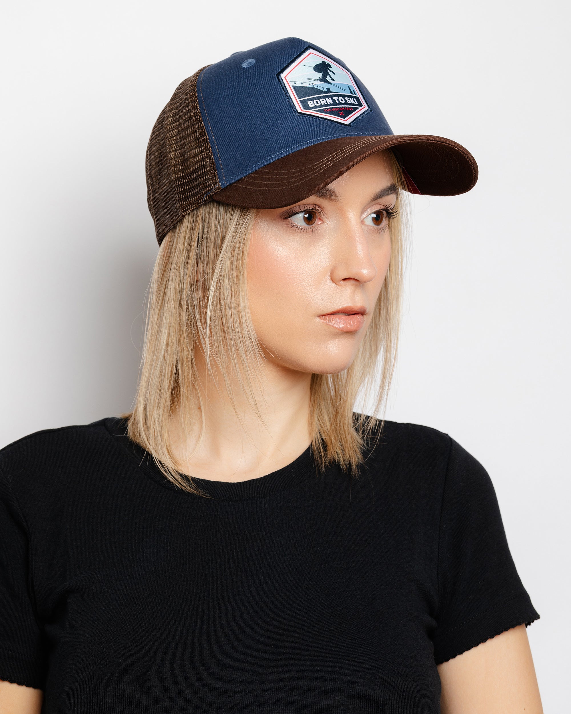 Born to Ski Blau / Braun