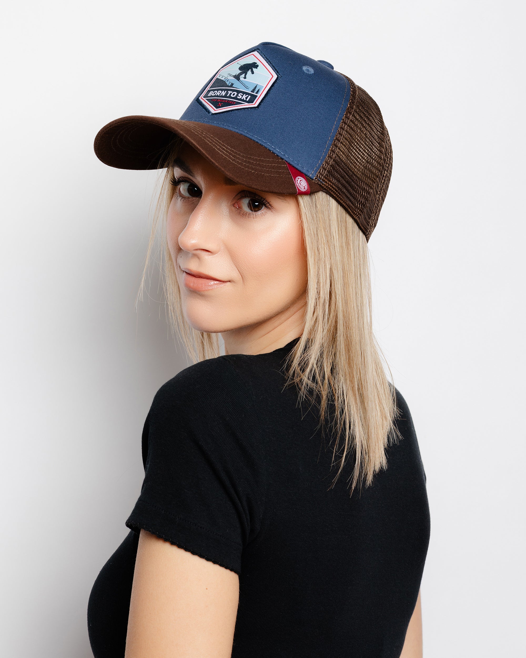 Born to Ski Blau / Braun