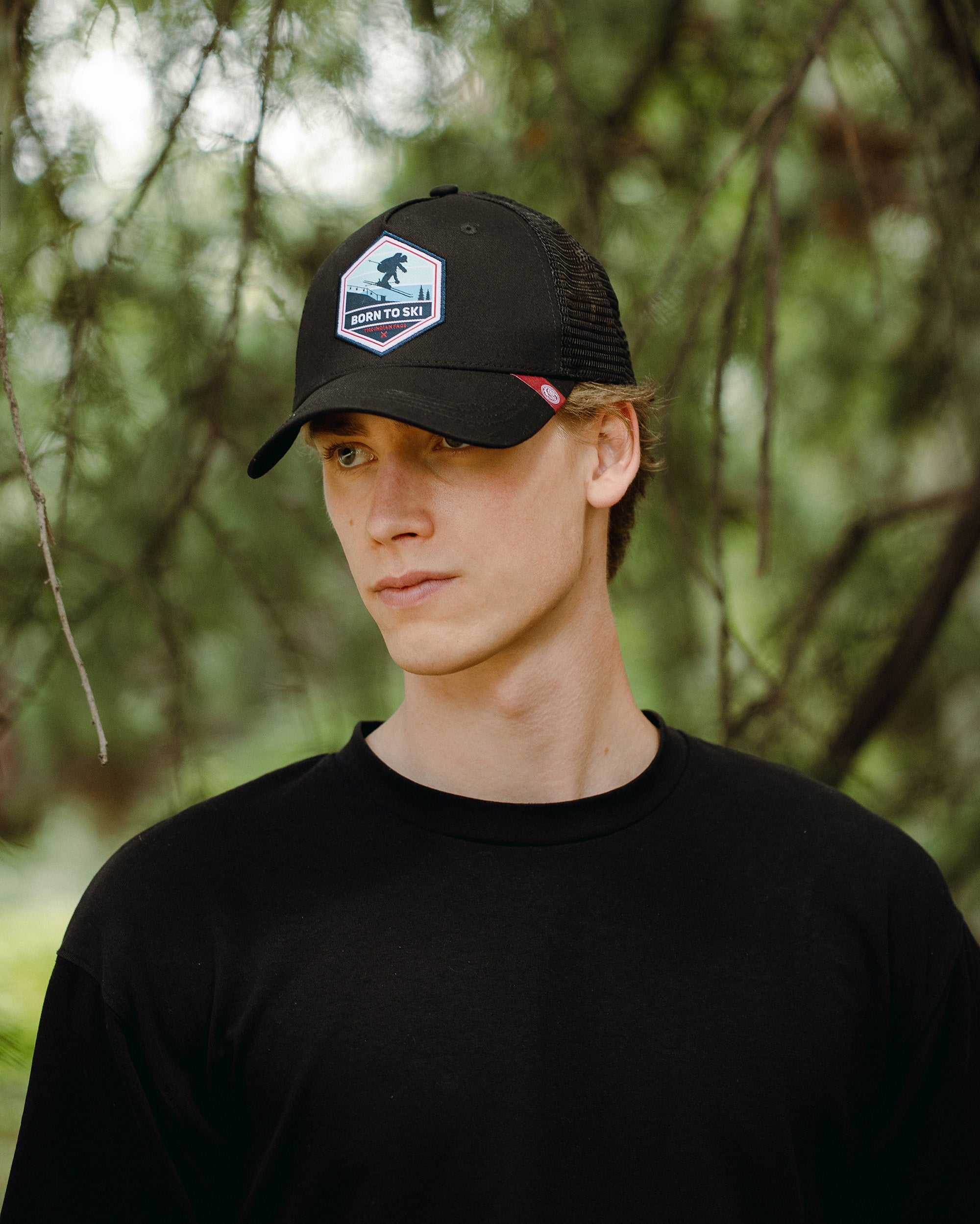 The Indian Face Born To Ski, Cap Unisex Adulto, Blu (Blue), Taglia unica The Indian Face Born To Ski, Cap Unisex Adulto, Blu (Blue), Taglia unica