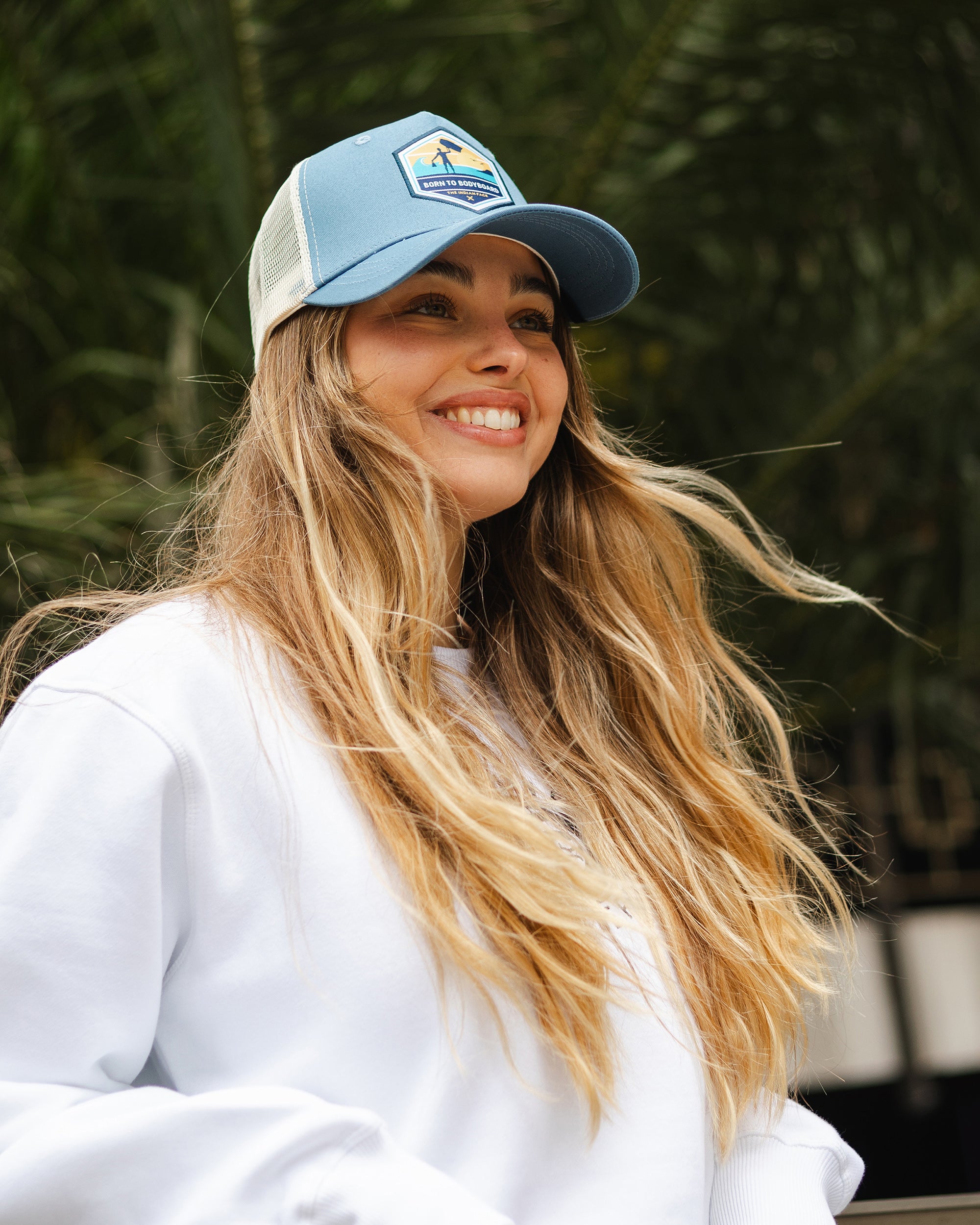 Born to Bodyboard Bleu / Blanc