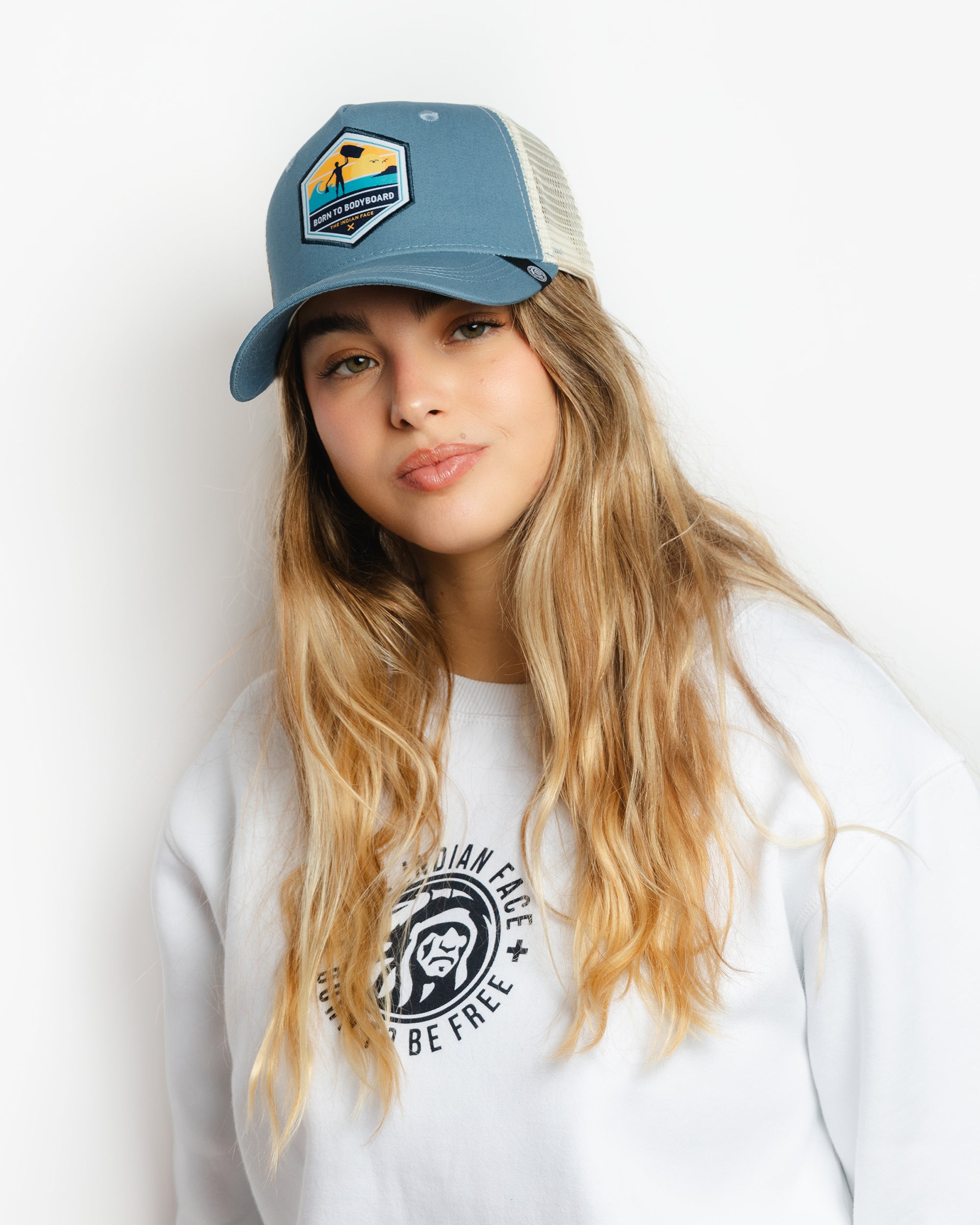 Born to Bodyboard Bleu / Blanc