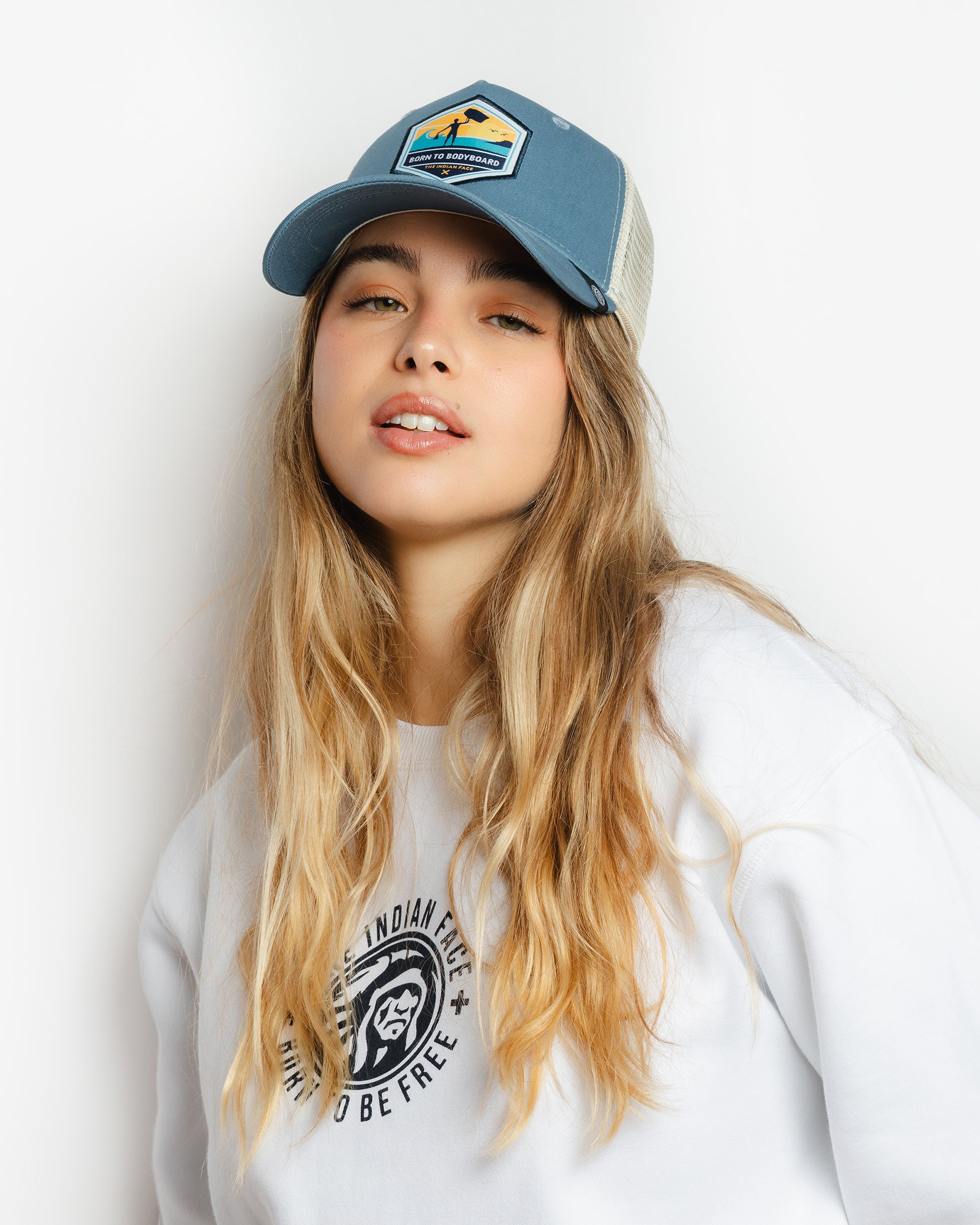 Born to Bodyboard Bleu / Blanc