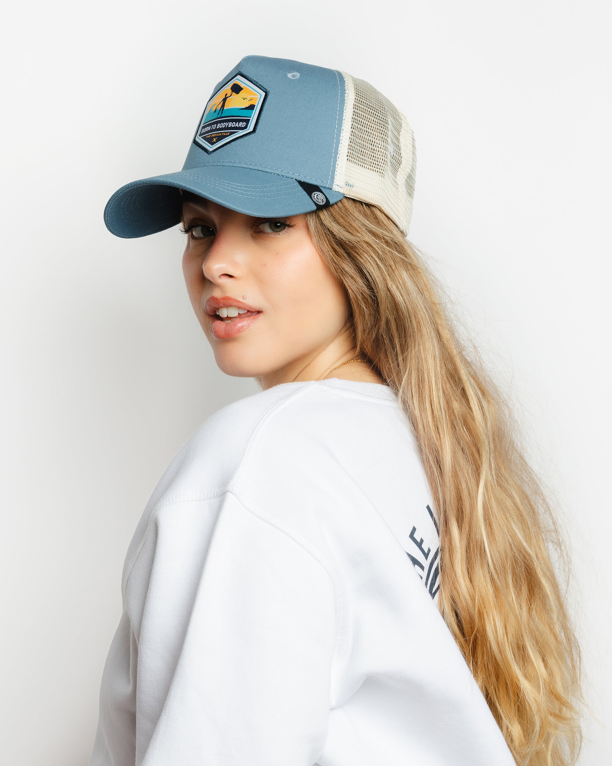 Born to Bodyboard Bleu / Blanc