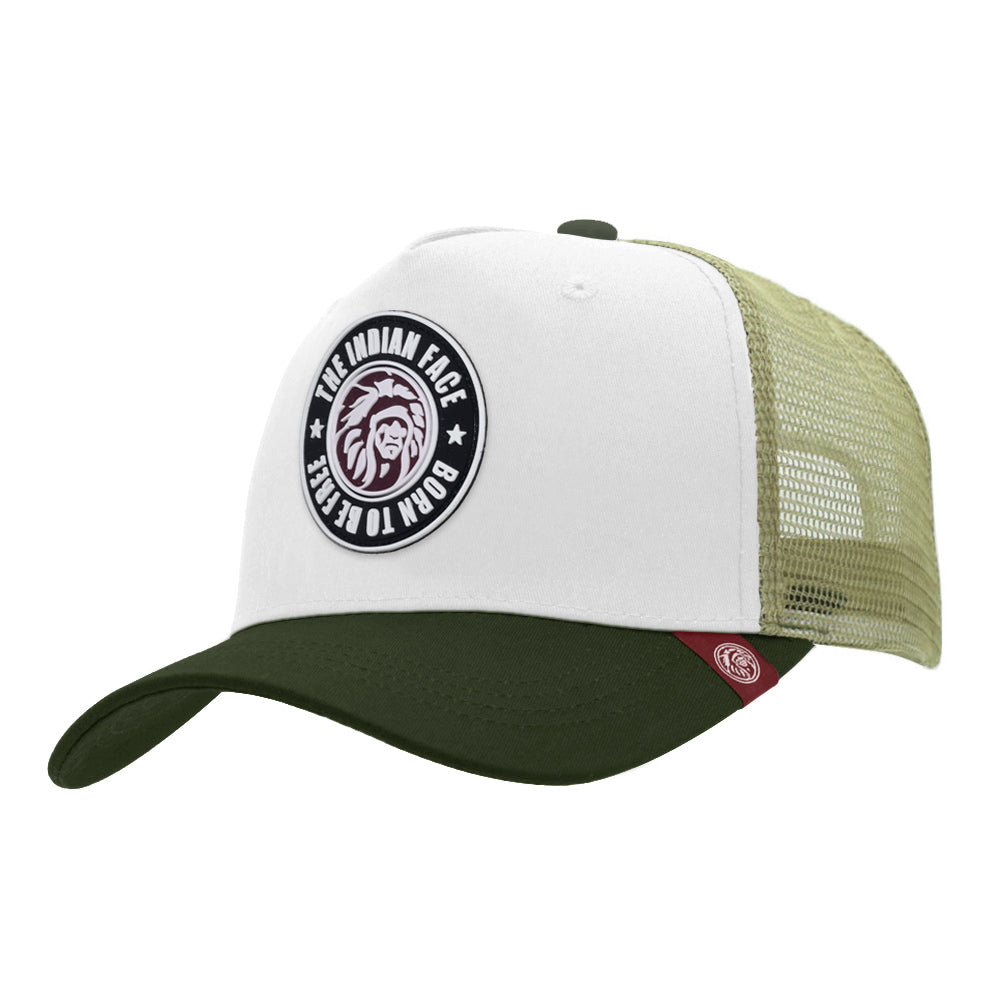 Gorras trucker Born to be Free White / Green para hombre y mujer