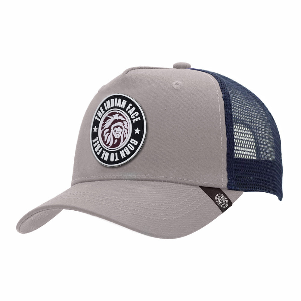 Gorras trucker Born to be Free Grey / Blue para hombre y mujer