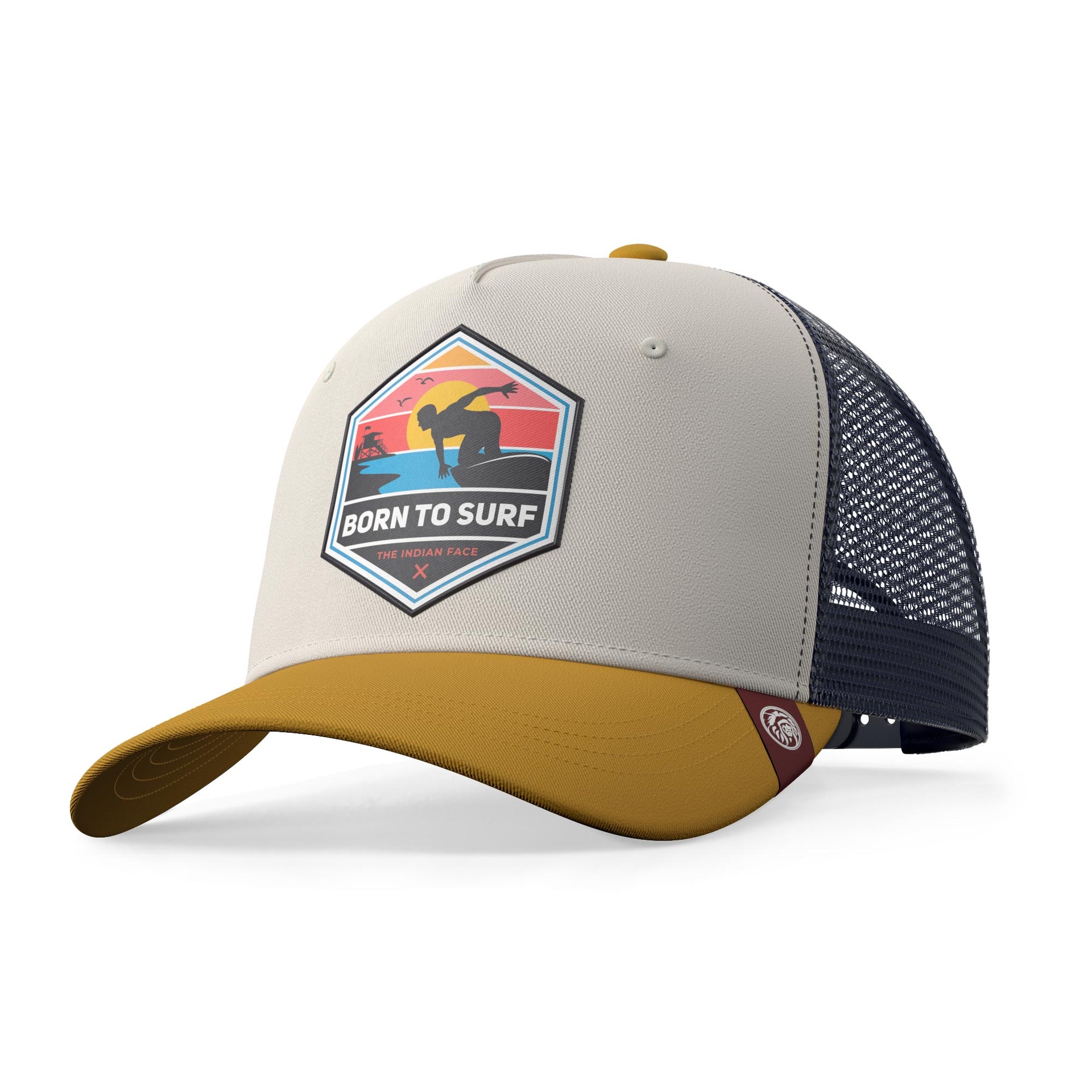 The Indian Face Cappelli Born to Surf White/Red/Blue