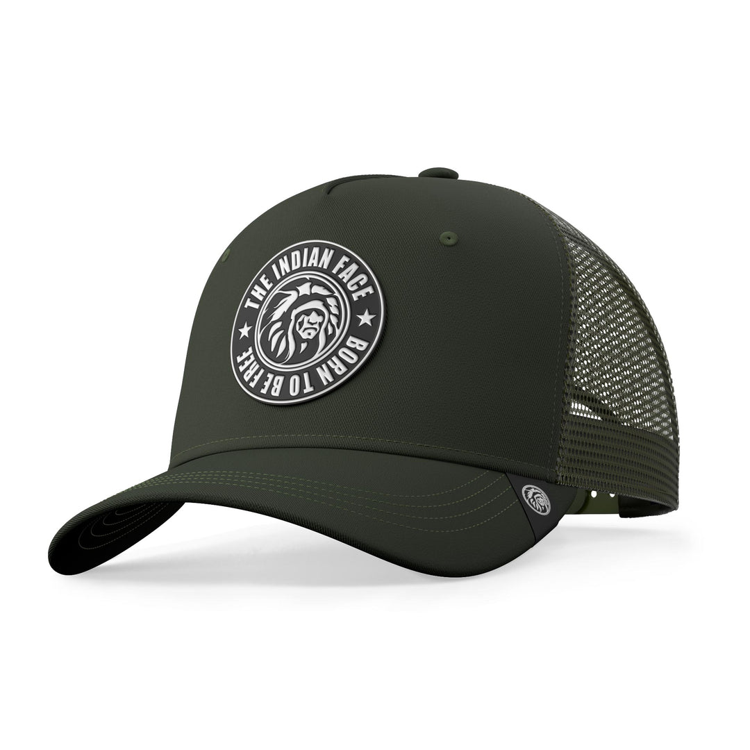Gorra trucker deportiva unisex para hombre y mujer Born to Be Free Green