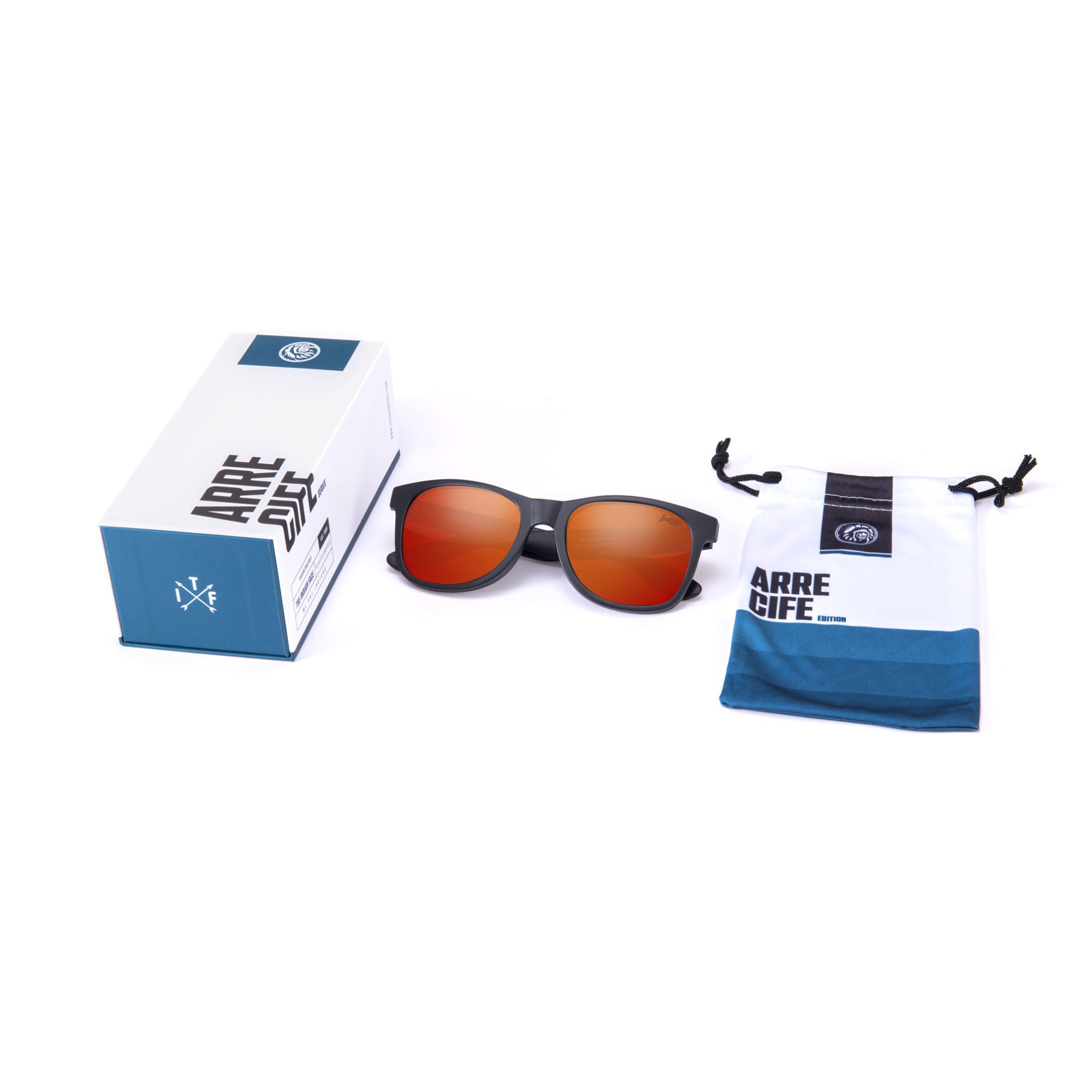 Gafas de Sol Polarizadas Arrecife Black Red 24 024 04 - Gafas de Sol Hombre - Gafas de Sol Mujer