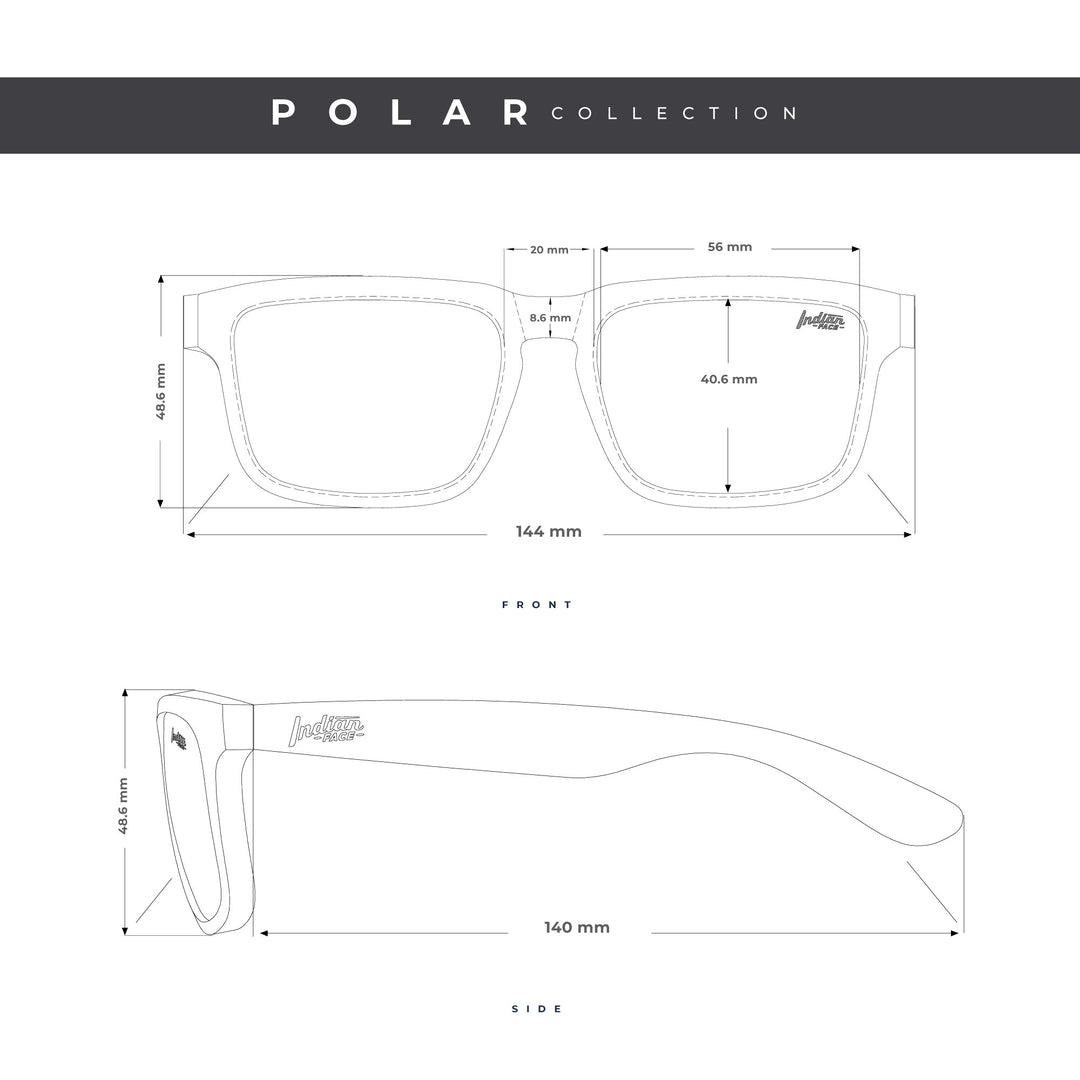 Gafas de Sol Polarizadas Polar Black Red 24 025 03 - Gafas de Sol Hombre - Gafas de Sol Mujer