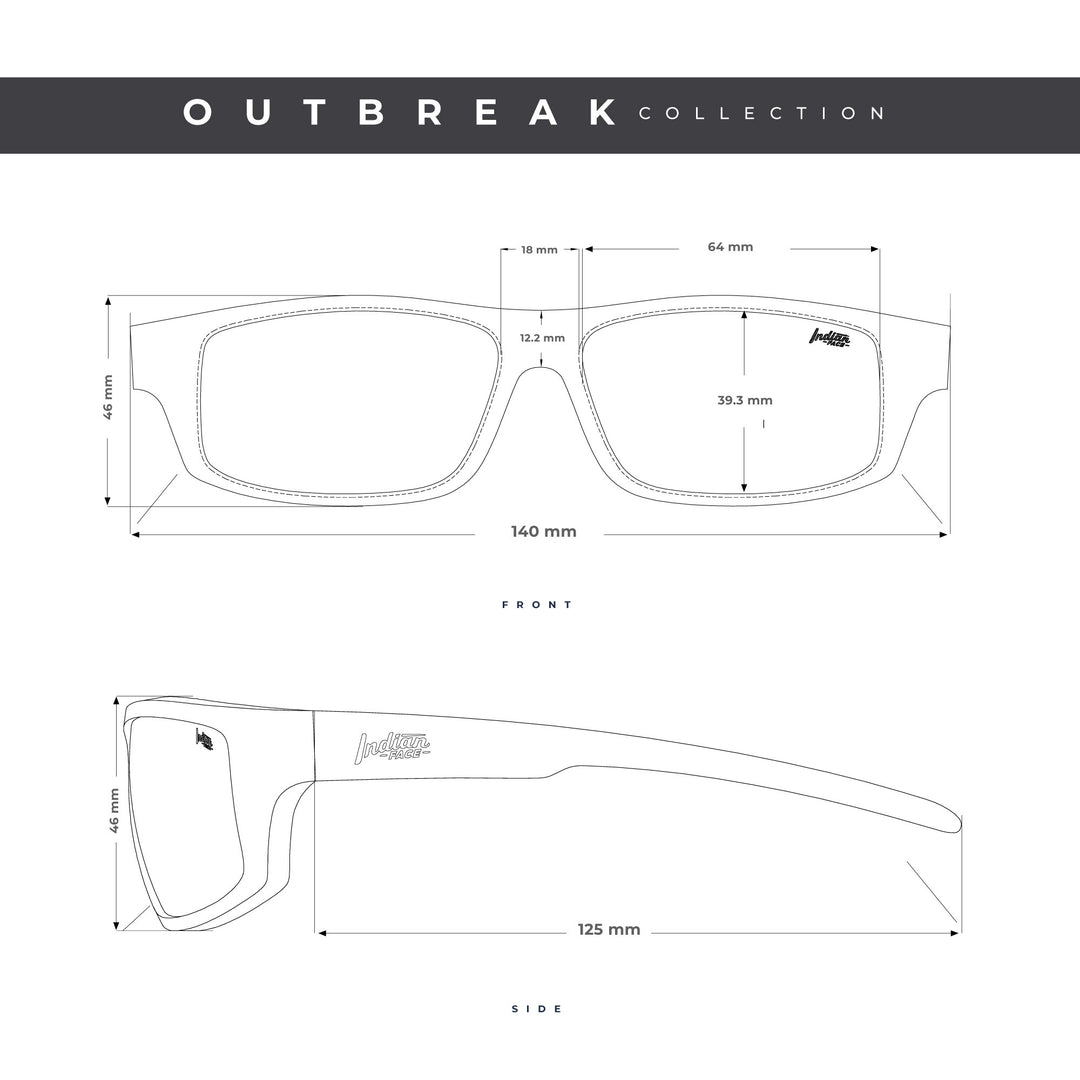 Gafas de Sol Polarizadas Outbreak Black Blue 24 026 03 - Gafas de Sol Hombre - Gafas de Sol Mujer