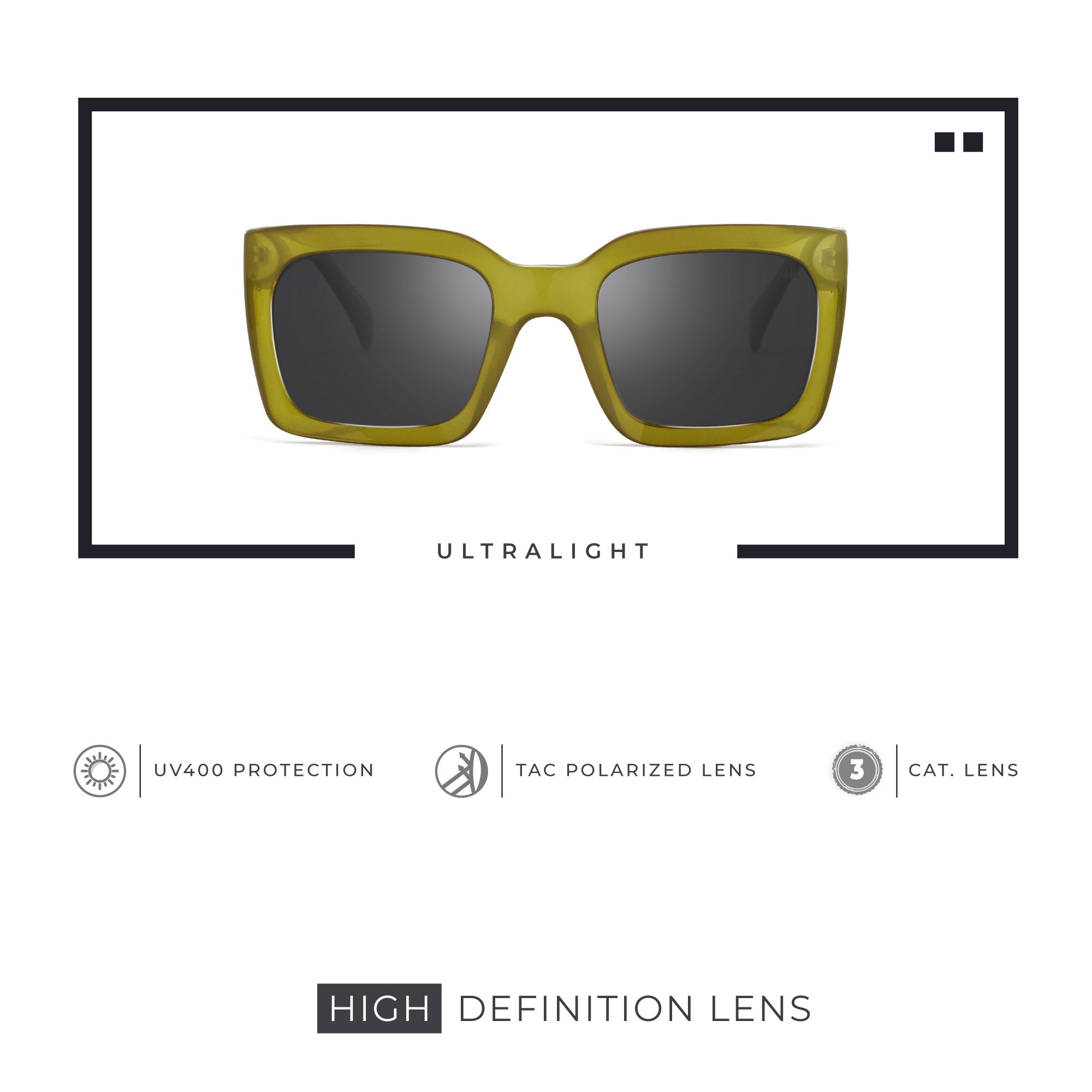 Gafas de Sol para mujer Polarizadas Hyde Green / Black