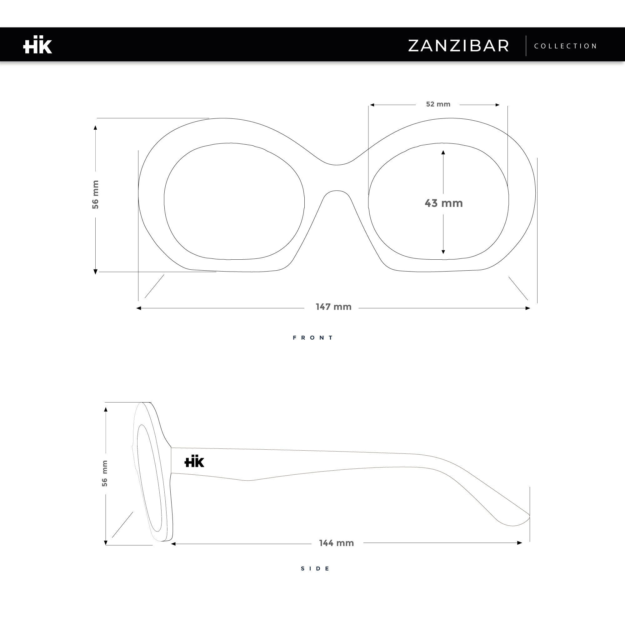 Braun / schwarzer Sansibar