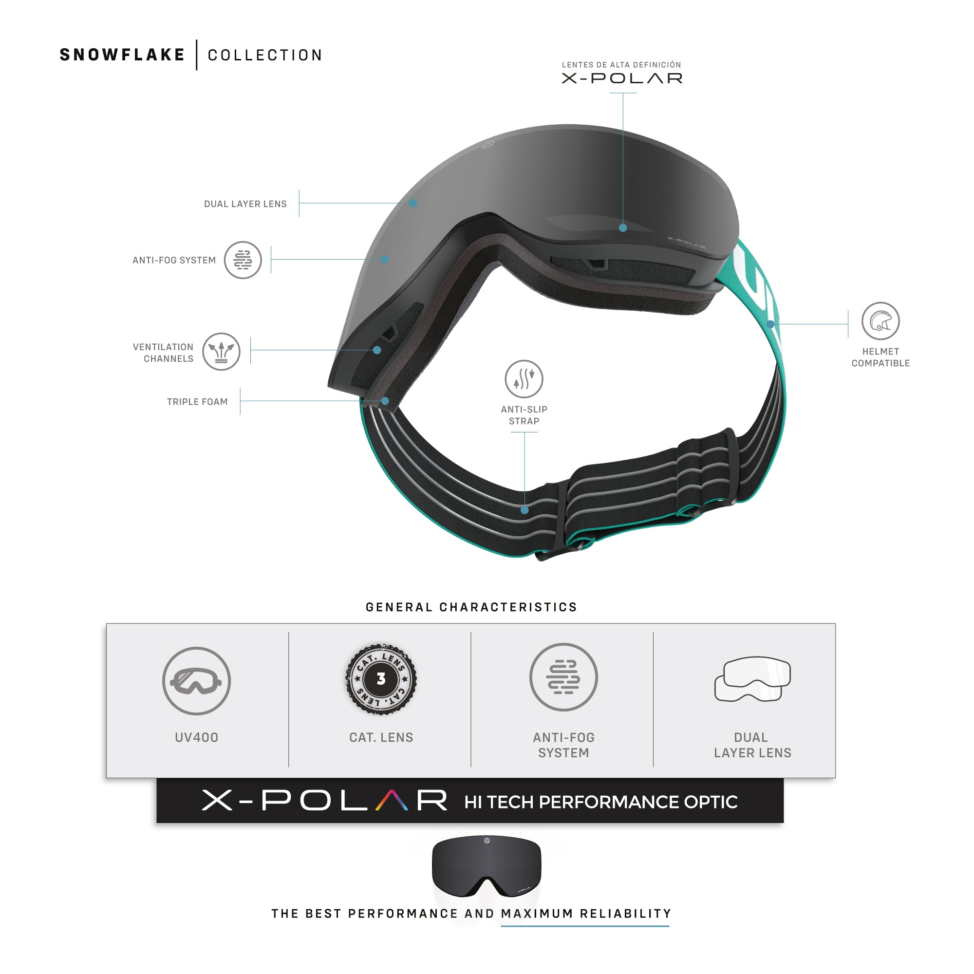 Snowflake Black / Grey